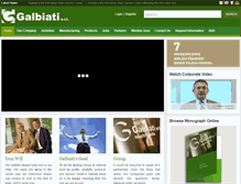 Tablet Screenshot of galbiatisrl.com